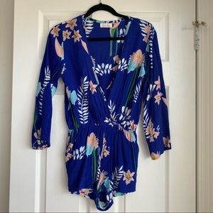 Ava Sky long sleeve romper, sz XS